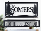 Custom Family Name Address Metal Sign Family Name Sign House Numbers Outdoor Sign Address Sign Decorations